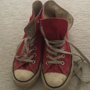 Red Converse All-Star hightops